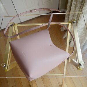 Vintage SAMARA Powder Pink Vegan Leather Shoulder Bag Purse